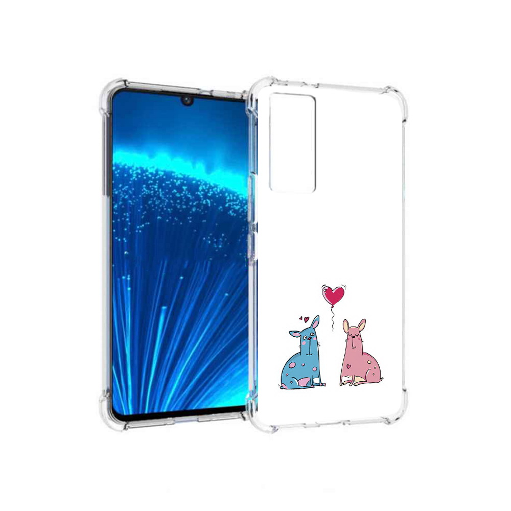 

Чехол MyPads Tocco для Vivo V21E Лама любовь (PT226954.394.102), Прозрачный, Tocco