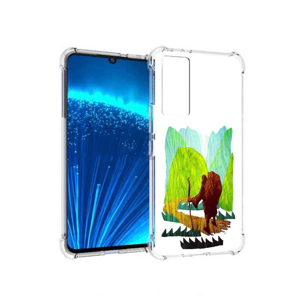 

Чехол MyPads Tocco для Vivo V21E Лесная тропа (PT226954.394.106), Прозрачный, Tocco