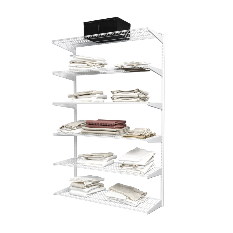 Гардеробная система Титан-GS Из полок белая 350