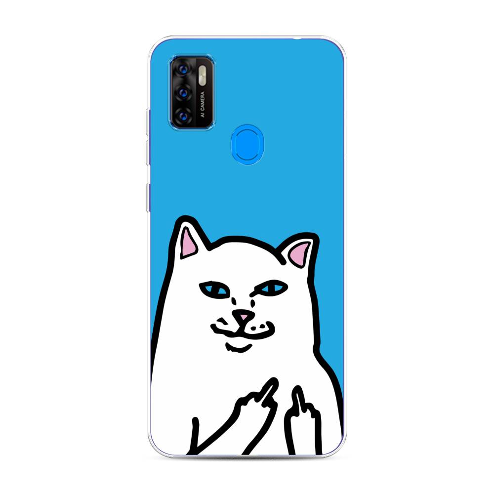 

Чехол Awog на ZTE Blade A7s 2020 / ЗТЕ Блэйд A7s 2020 "Кот жесть", Разноцветный, 133950-9