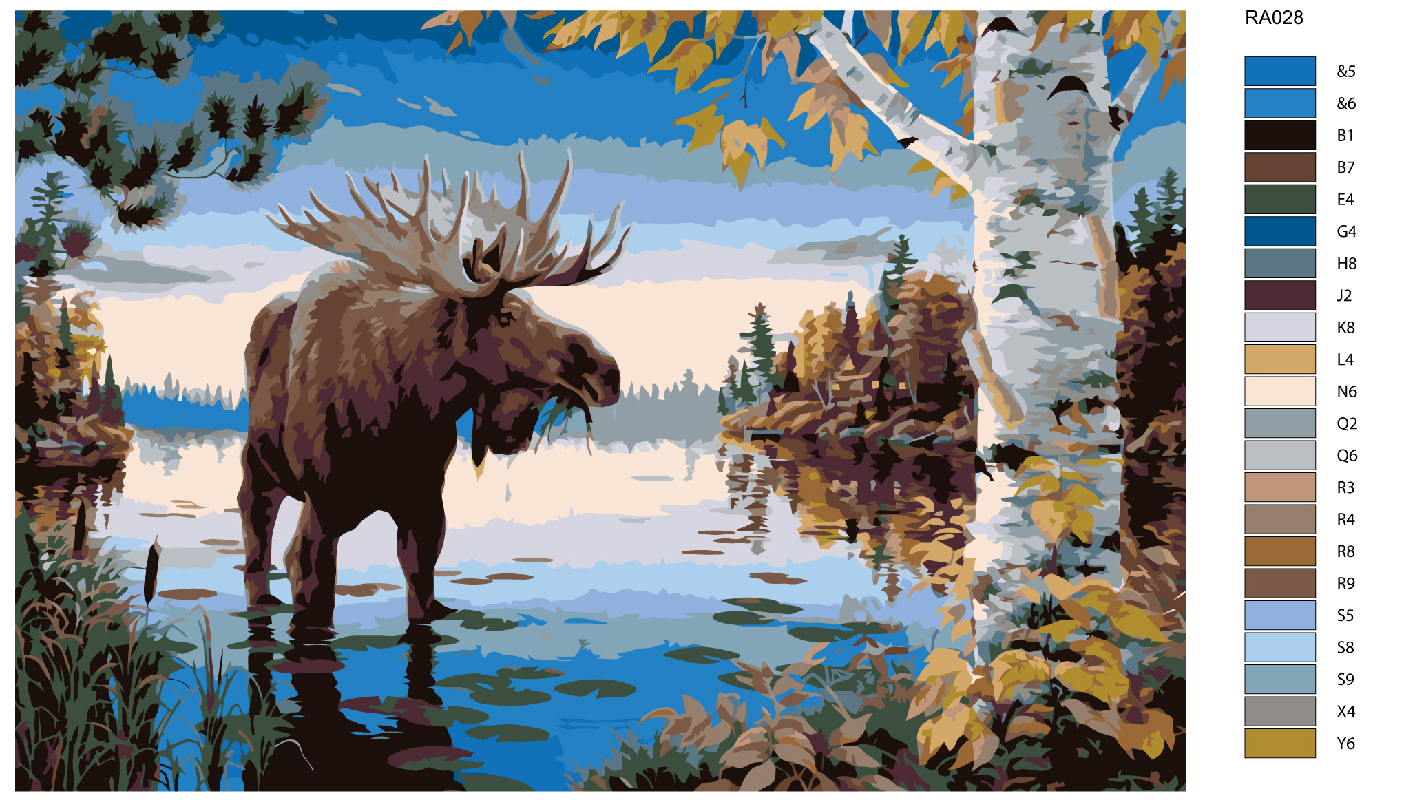 

Картина по номерам, Живопись по номерам, 80 x 120, RA028, RA028