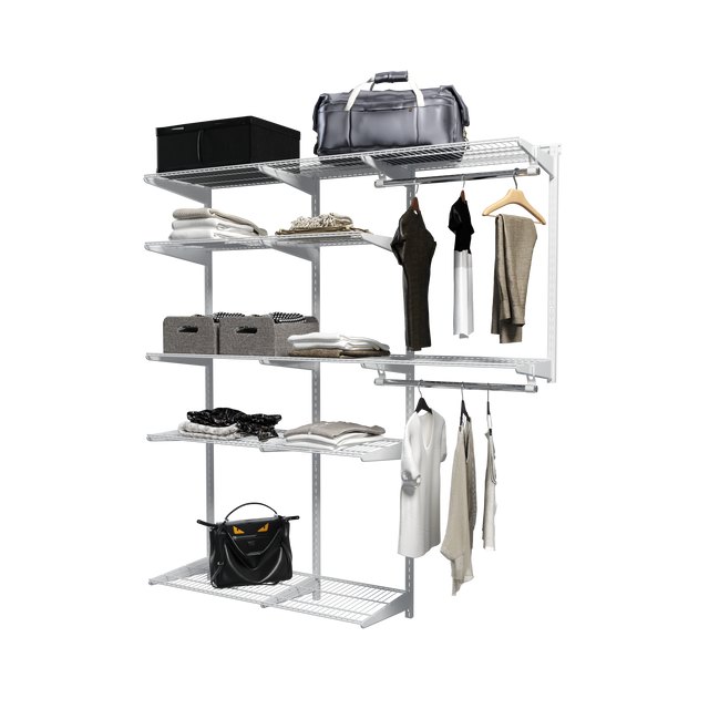 Большая универсальная гардеробная система Титан-ГС 2050х1860х350