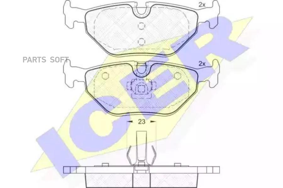 

Колодки Задние Bmw E46/E36/Rover 75/Saab 95 Icer 181707 Icer арт. 181707