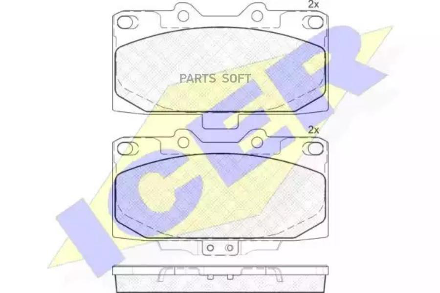 

Колодки Передние Subaru Impreza I/Ii Icer 181733 Icer арт. 181733