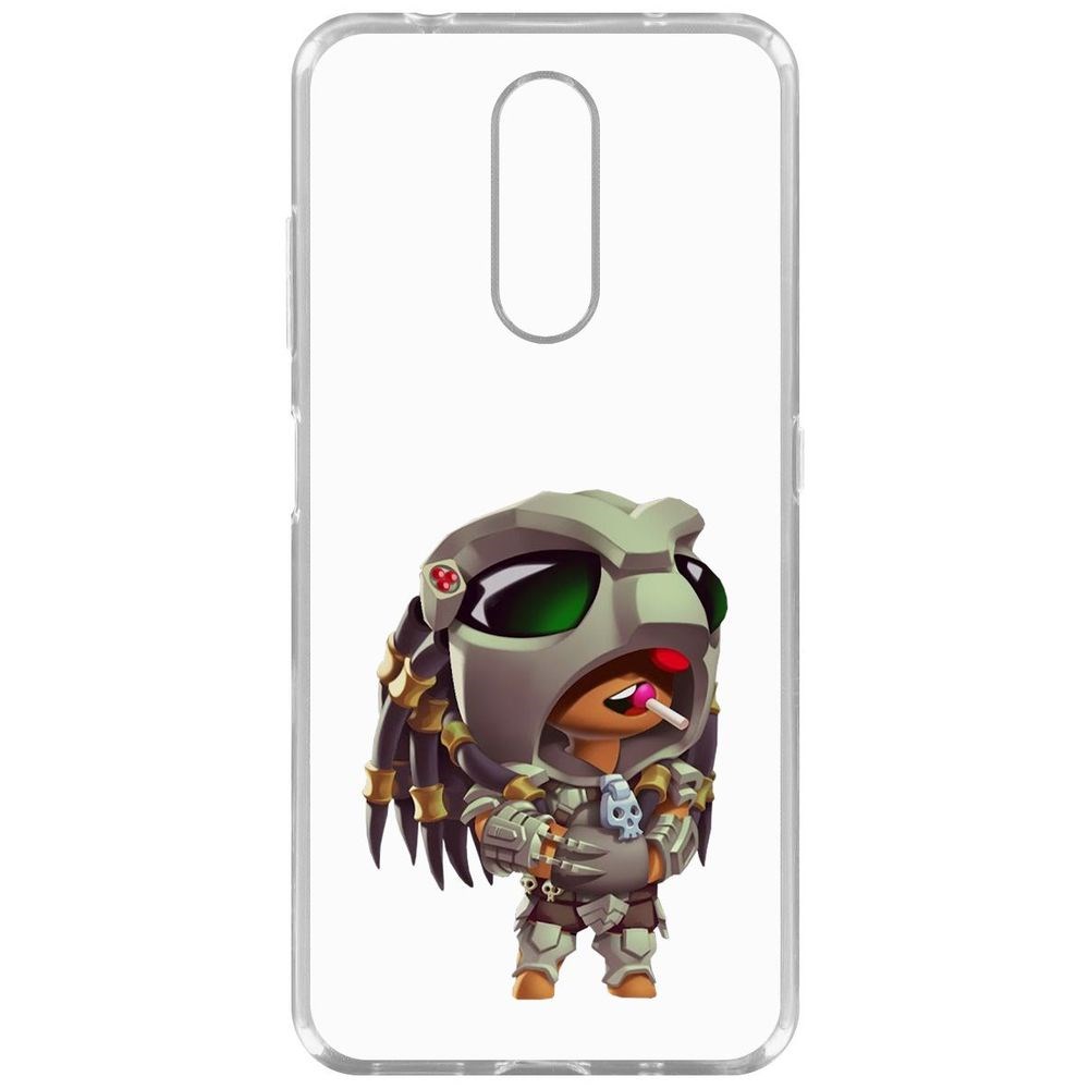 Чехол-накладка Krutoff Clear Case Brawl Stars-Леон Хищник для Nokia 3.2