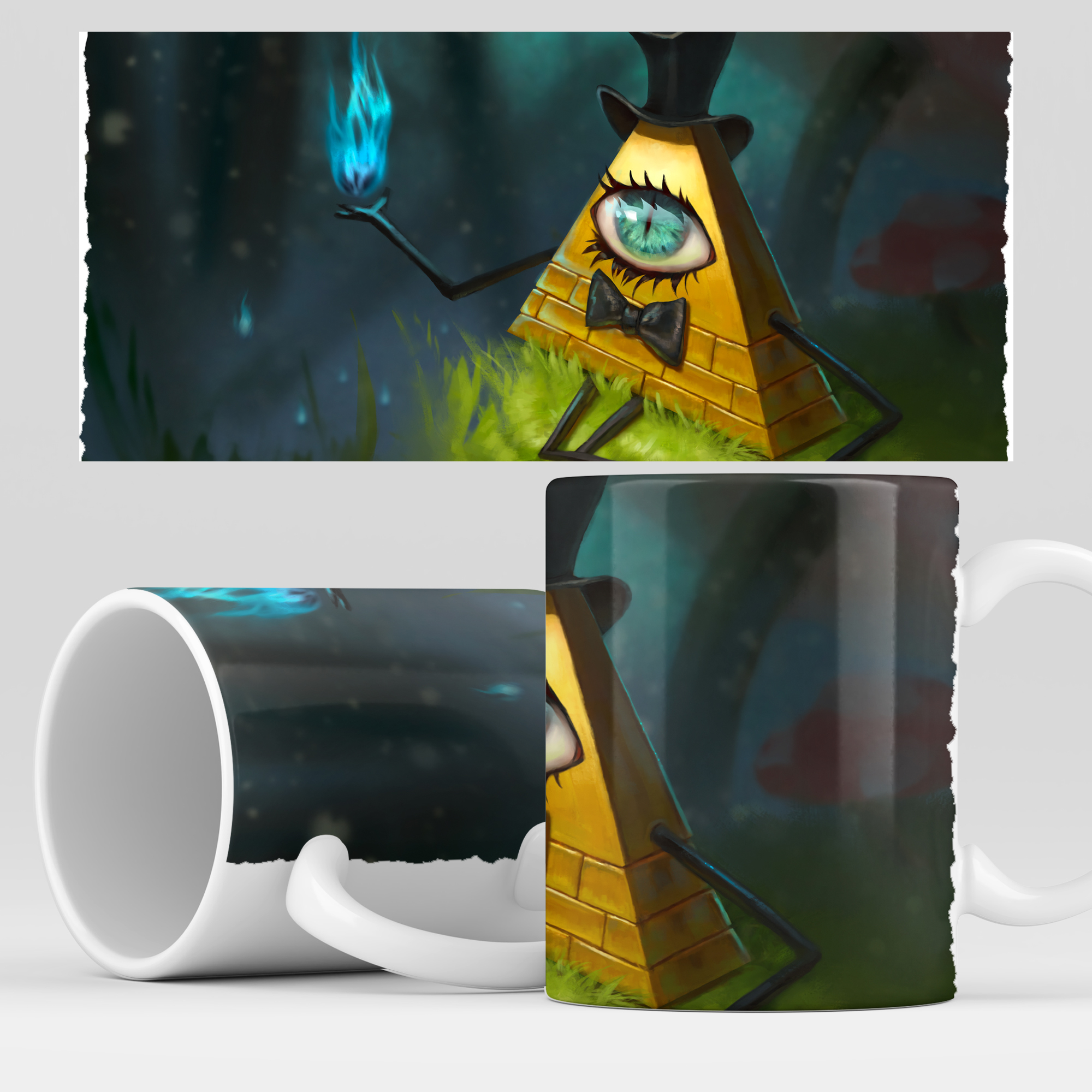 фото Кружка rocketcup с принтом "gravity falls" мультфильм гравити фолз