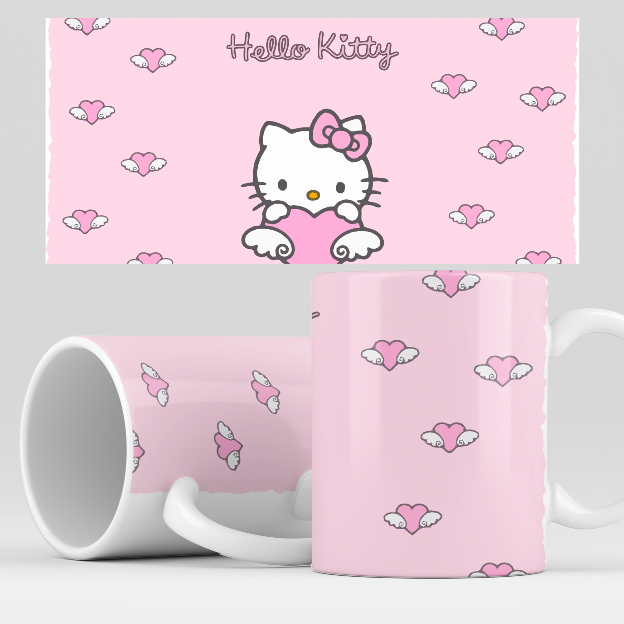 фото Кружка rocketcup с принтом "hello kitty" мультфильм