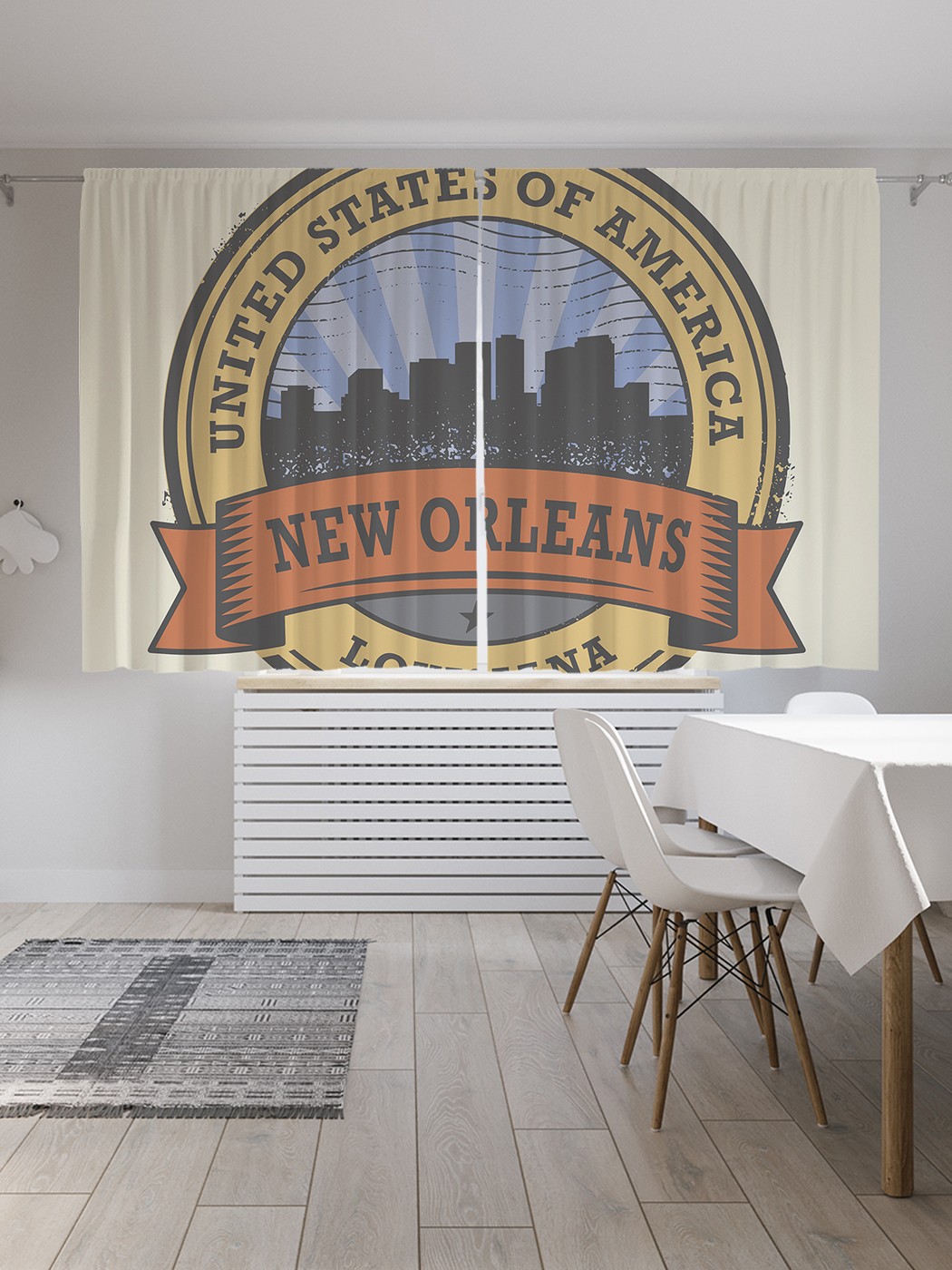 

Шторы JoyArty "Знак Нового Орлеана Луизиана", Oxford DeLux, 2 полотна 145x180 см, Знак Нового Орлеана Луизиана