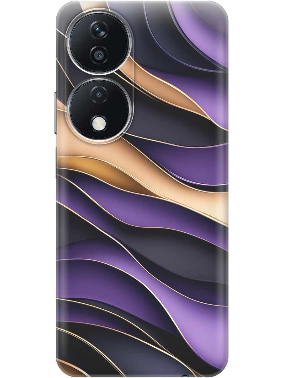 

Силиконовый чехол на Honor X7b с принтом "Сиреневые волны", Прозрачный;фиолетовый;черный, 781972131