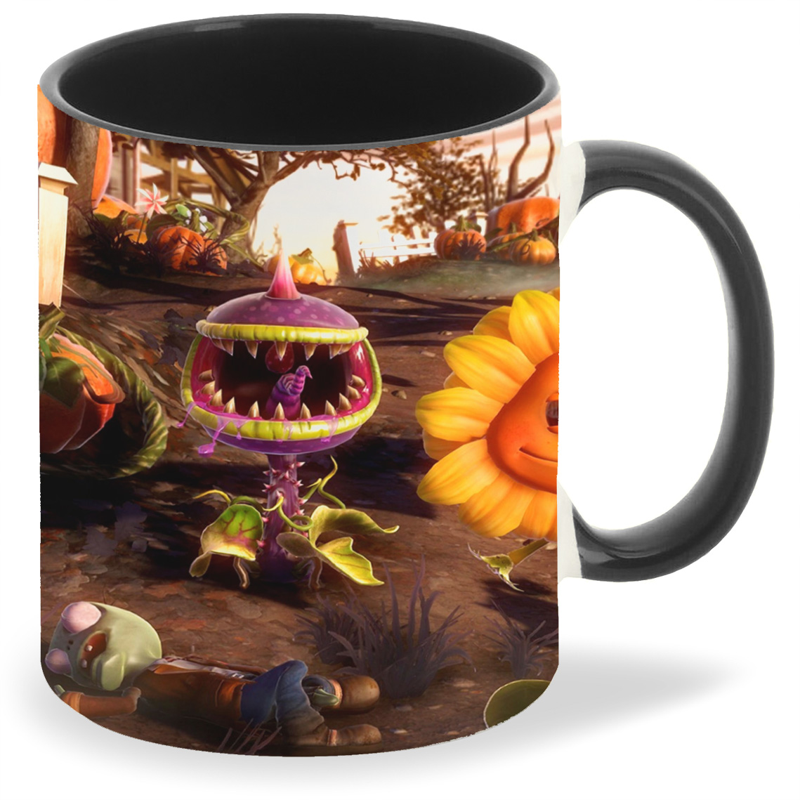 фото Кружка coolpodarok plants vs zombie растения против зомби (желтый цветок)