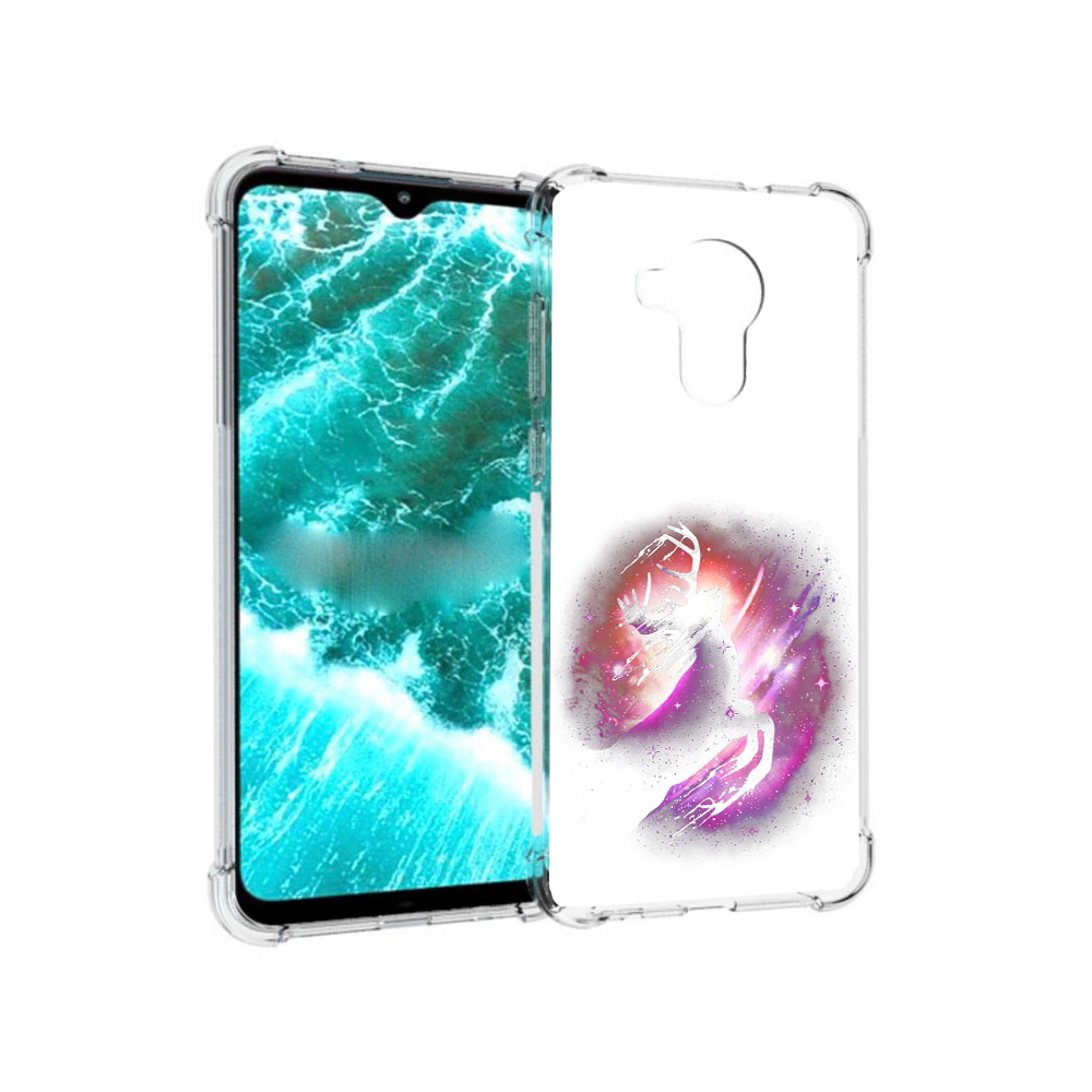 

Чехол MyPads Tocco для Nokia C30 звездный олень (PT227054.117.354), Прозрачный, Tocco