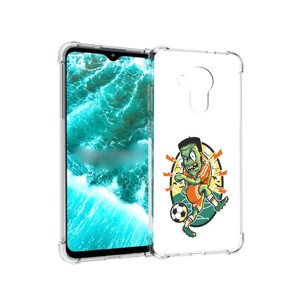 

Чехол MyPads Tocco для Nokia C30 зомби футболист (PT227054.117.368), Прозрачный, Tocco