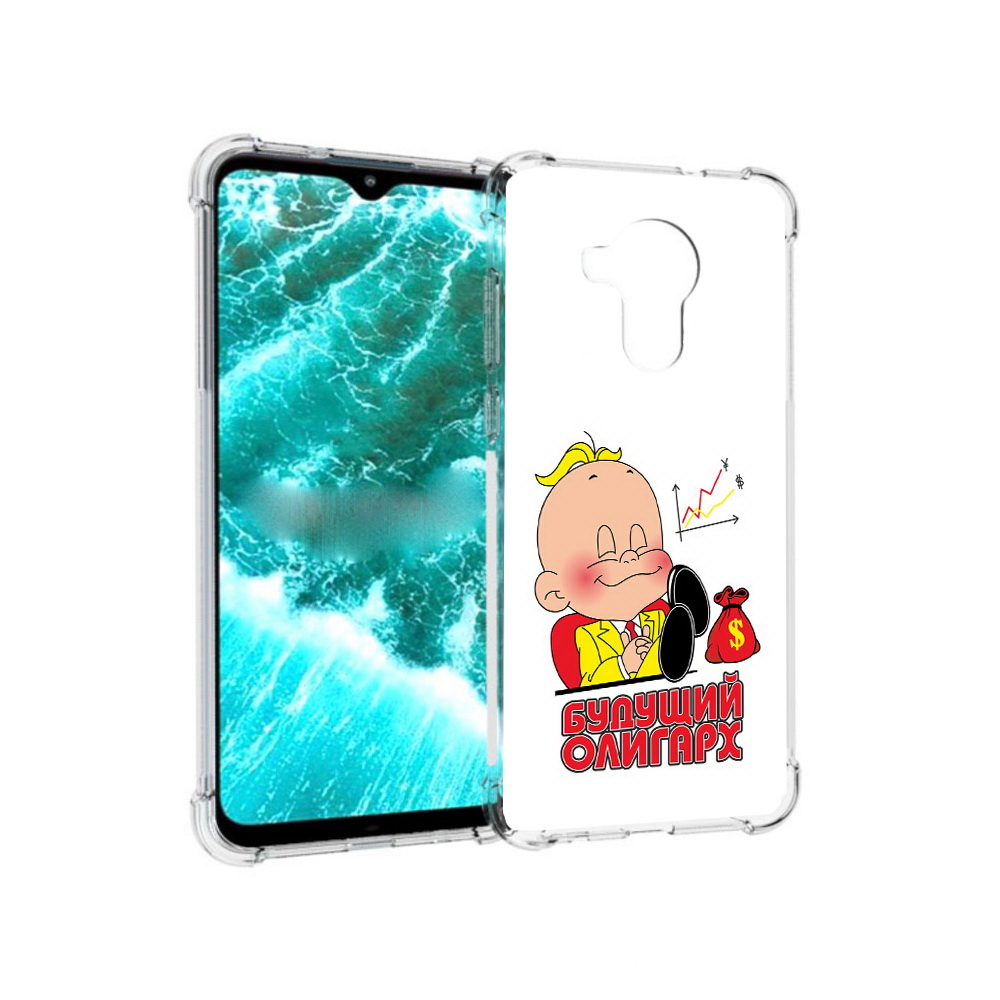 

Чехол MyPads Tocco для Nokia C30 Будущий олигарх (PT227054.117.37), Прозрачный, Tocco