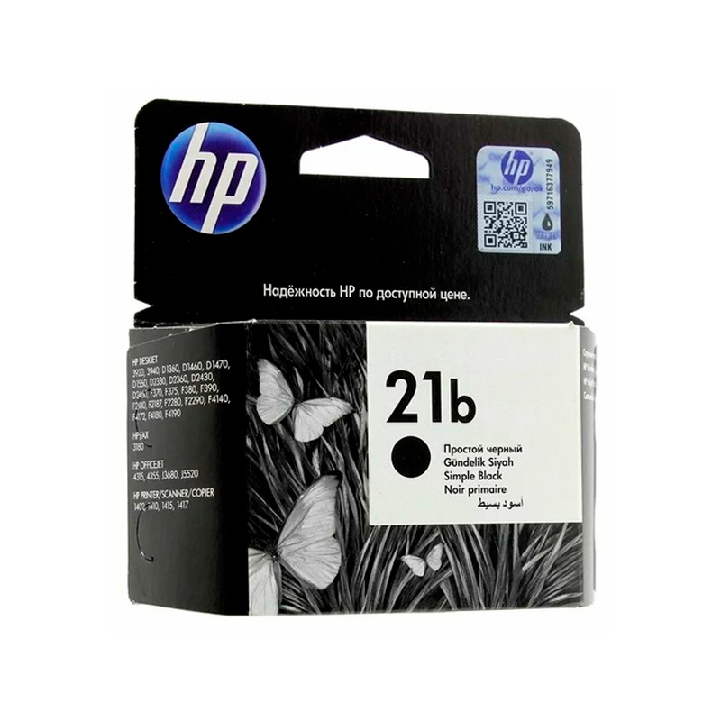 

Картридж для струйного принтера HP 21, черный, оригинал (C9351BE)