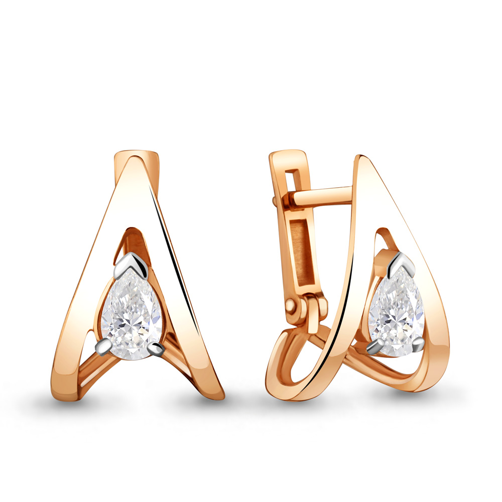 

Серьги из серебра с фианитом Aquamarine 48224_925_з, 48224_925_з