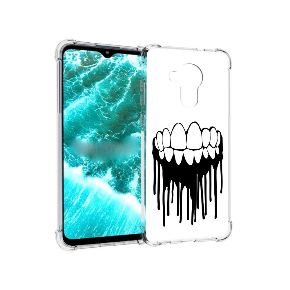 

Чехол MyPads Tocco для Nokia C30 зубы (PT227054.117.372), Прозрачный, Tocco