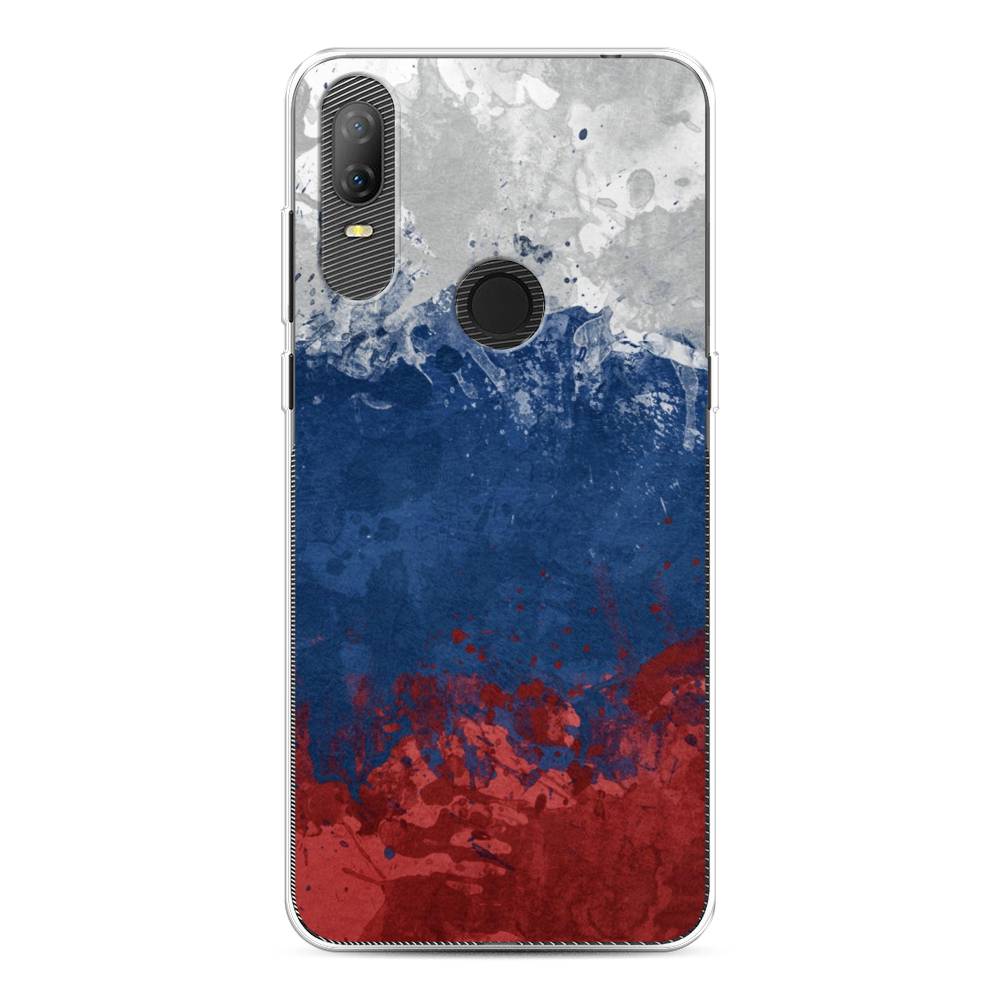 фото Силиконовый чехол "флаг россии неровный" на alcatel 1v (2020) 5007u awog