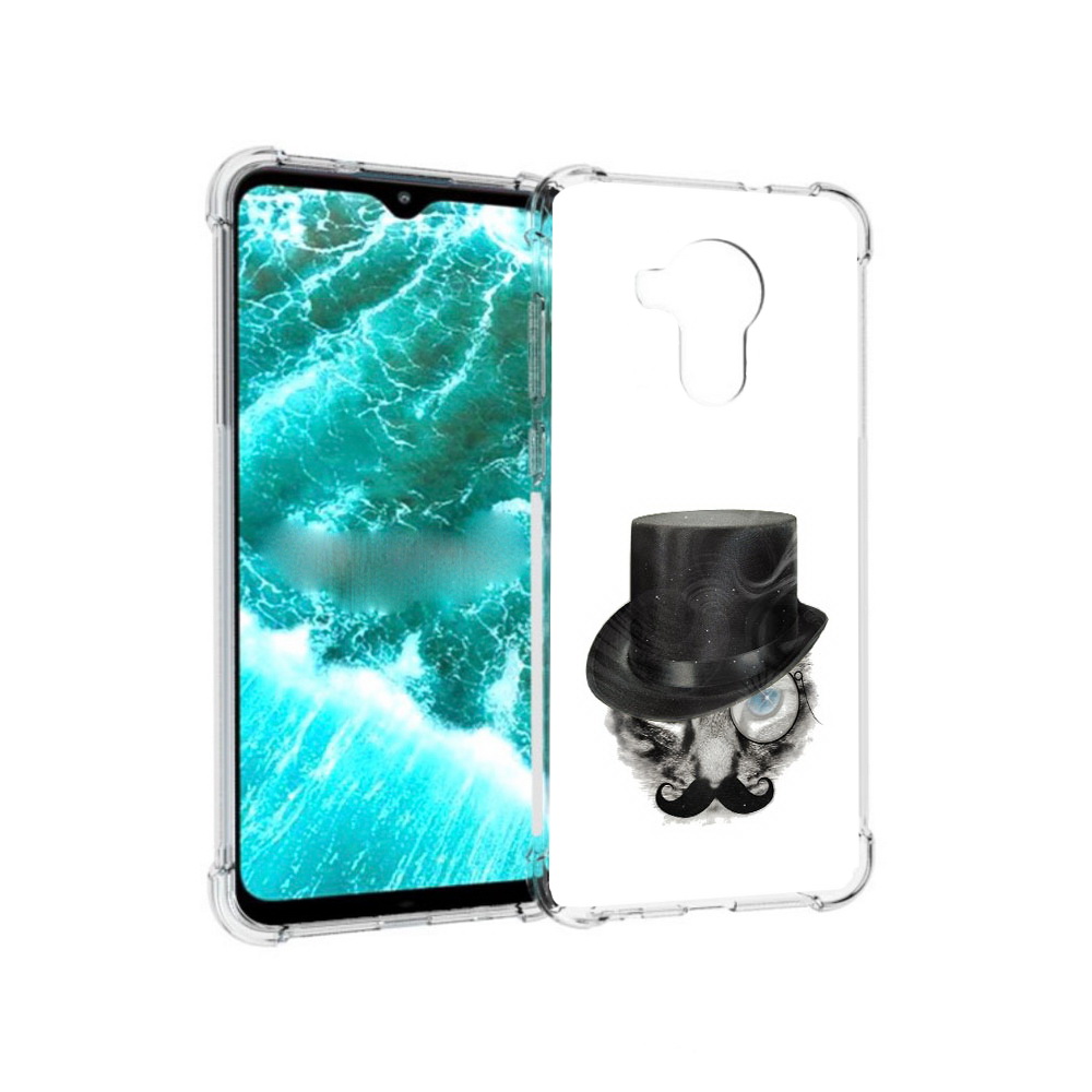 

Чехол MyPads Tocco для Nokia C30 интелегентный кот (PT227054.117.378), Прозрачный, Tocco