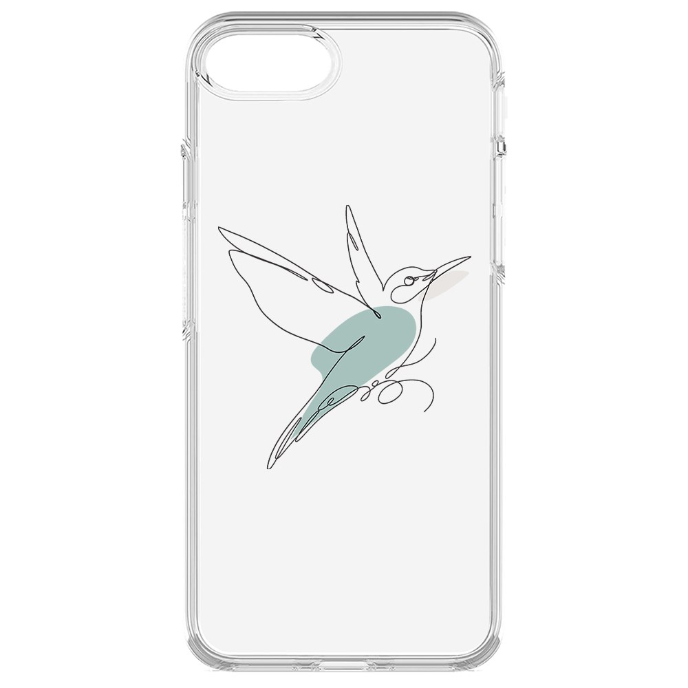 

Чехол-накладка Krutoff Clear Case Легкость для iPhone SE 2020, Прозрачный