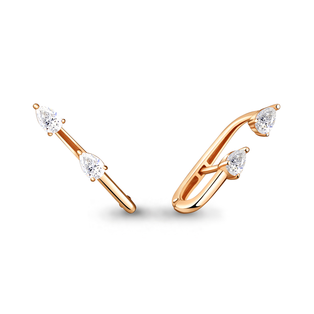 

Серьги каффы из серебра с фианитом Aquamarine 48226_925_з, 48226_925_з