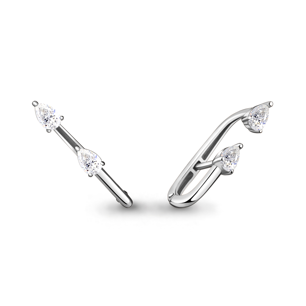 

Серьги каффы из серебра с фианитом Aquamarine 48226_925_р, 48226_925_р