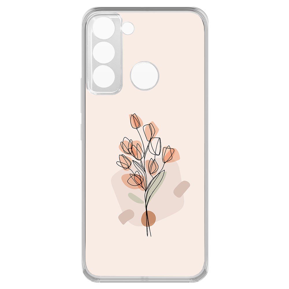 

Чехол-накладка Krutoff Clear Case Букет тюльпанов для Tecno POP 5 LTE, Прозрачный