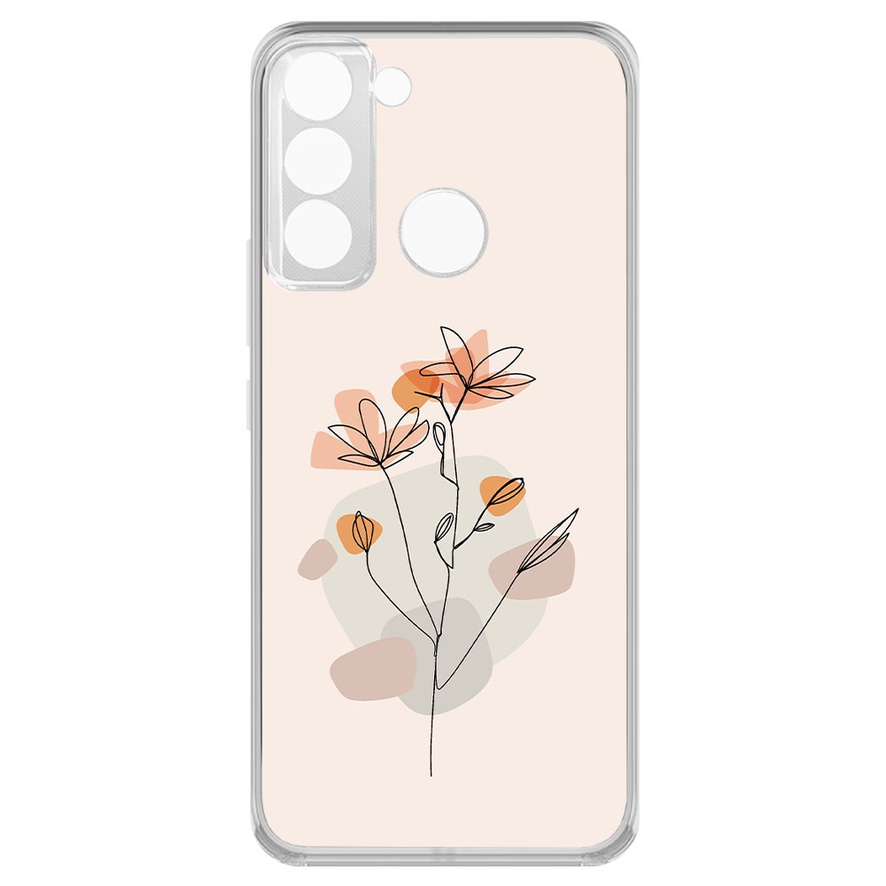

Чехол-накладка Krutoff Clear Case Ромашки для Tecno POP 5 LTE, Прозрачный