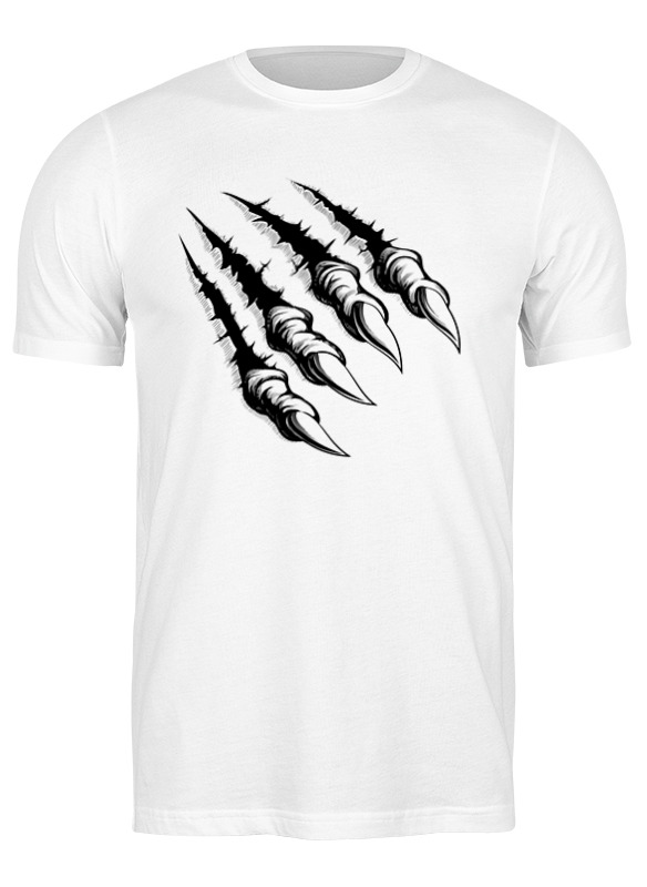 

Футболка мужская Printio Царапина белая 3XL, Белый, Царапина
