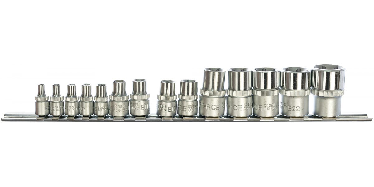 

Набор Головок Torx E4-E24 1/4&3/8&1/2Dr 14Пр Force 4158 FORCE 4158