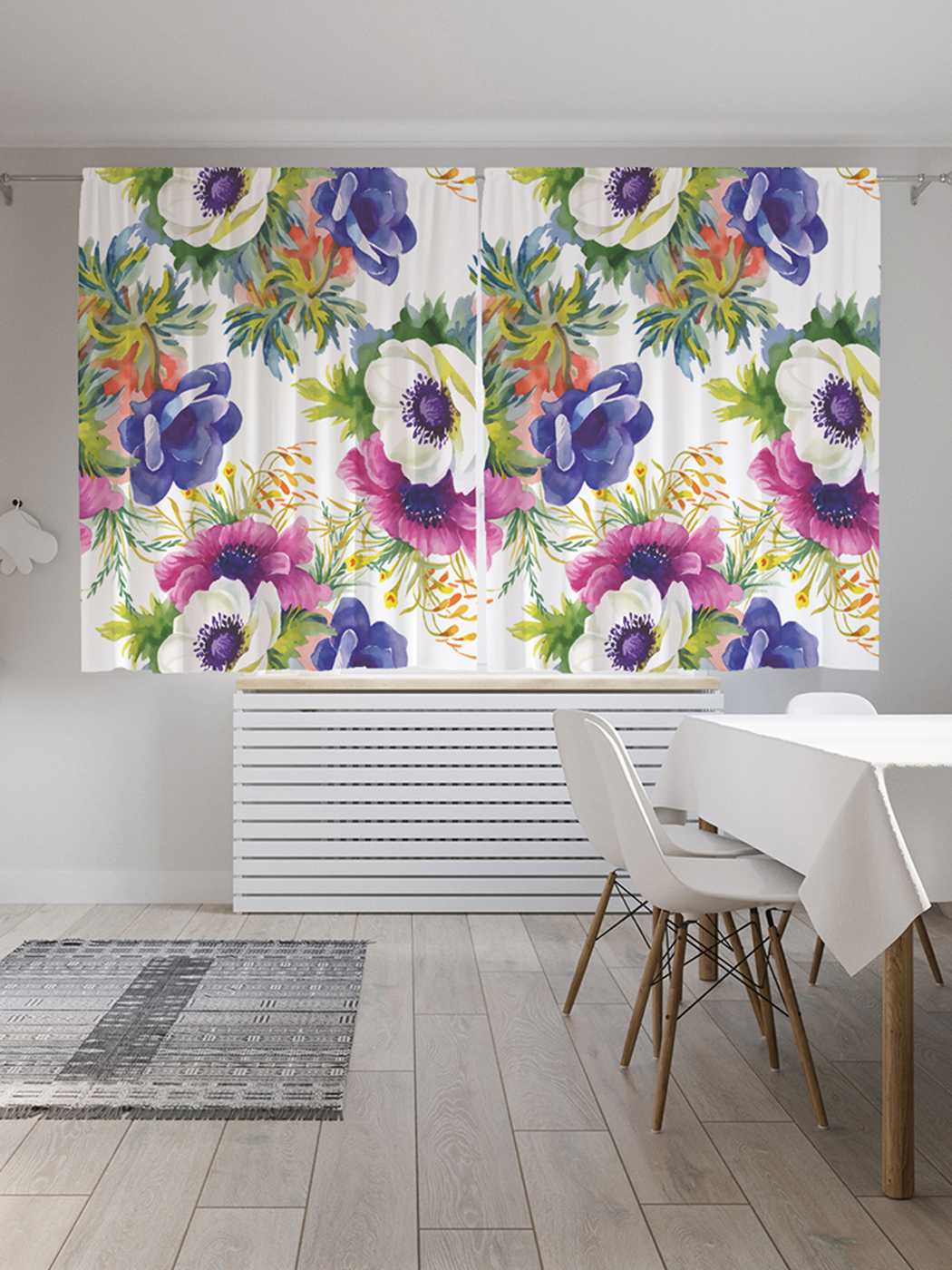 

Классические шторы JoyArty "Апрельские букеты", серия Oxford DeLux, 2 полотна 145x180 см, Апрельские букеты