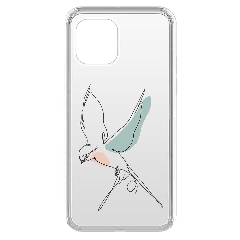 фото Чехол-накладка krutoff clear case полет для iphone 11 pro
