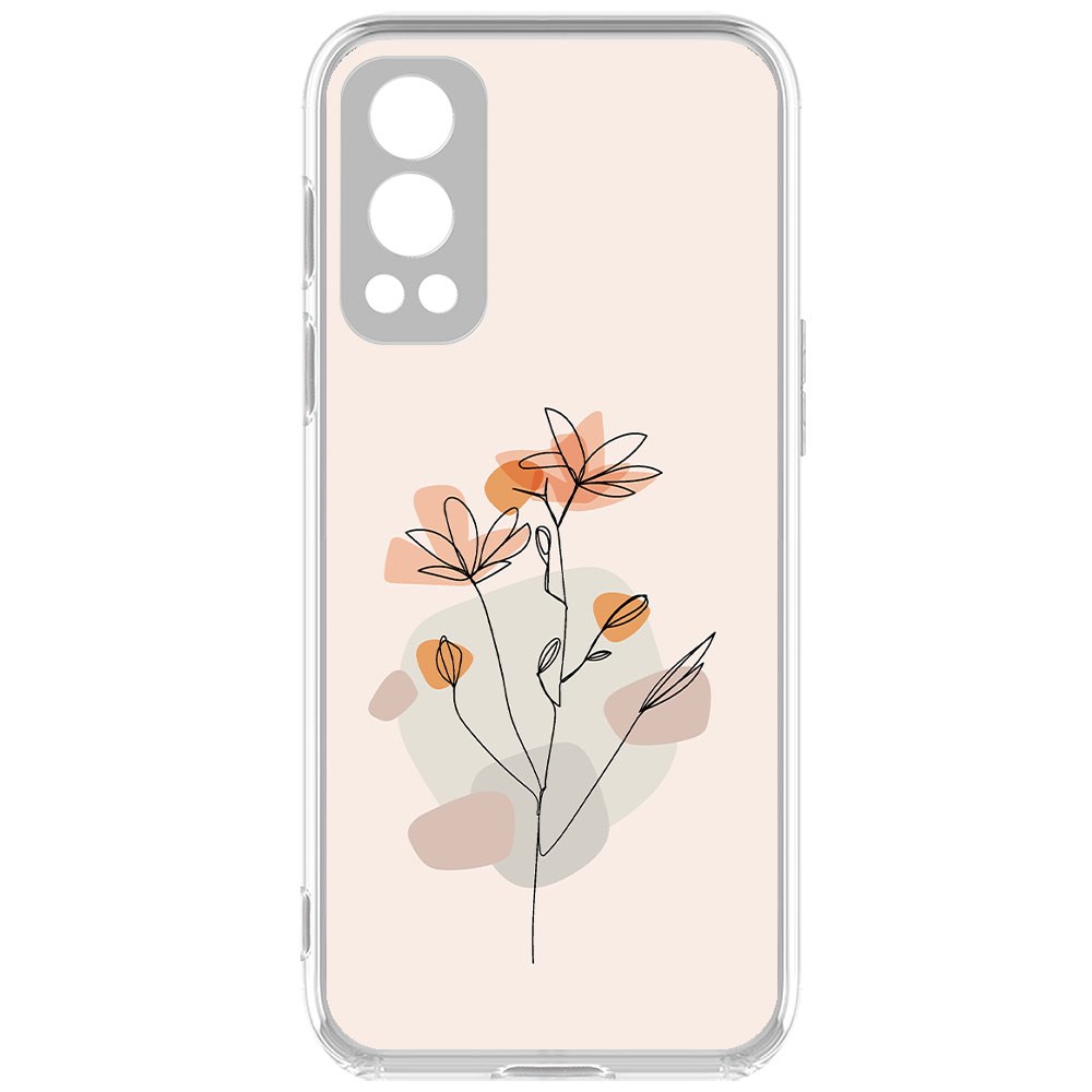 

Чехол-накладка Krutoff Clear Case Ромашки для OnePlus Nord 2 5G, Прозрачный