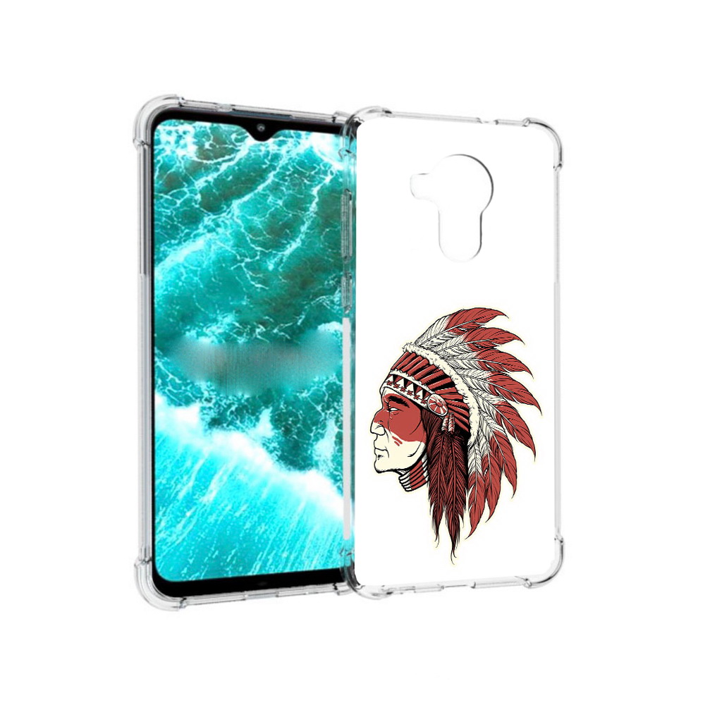 

Чехол MyPads Tocco для Nokia C30 красный индеец (PT227054.117.411), Прозрачный, Tocco
