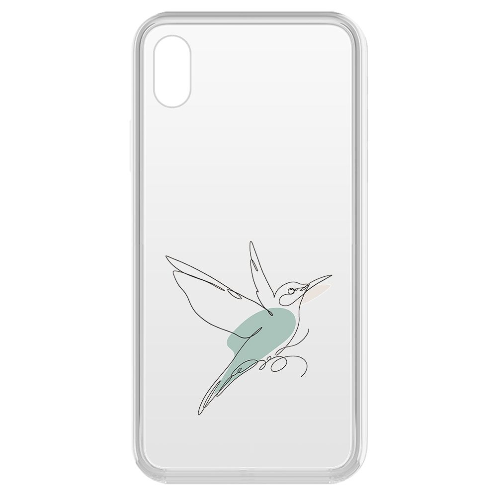 

Чехол-накладка Krutoff Clear Case Легкость для iPhone XR, Прозрачный