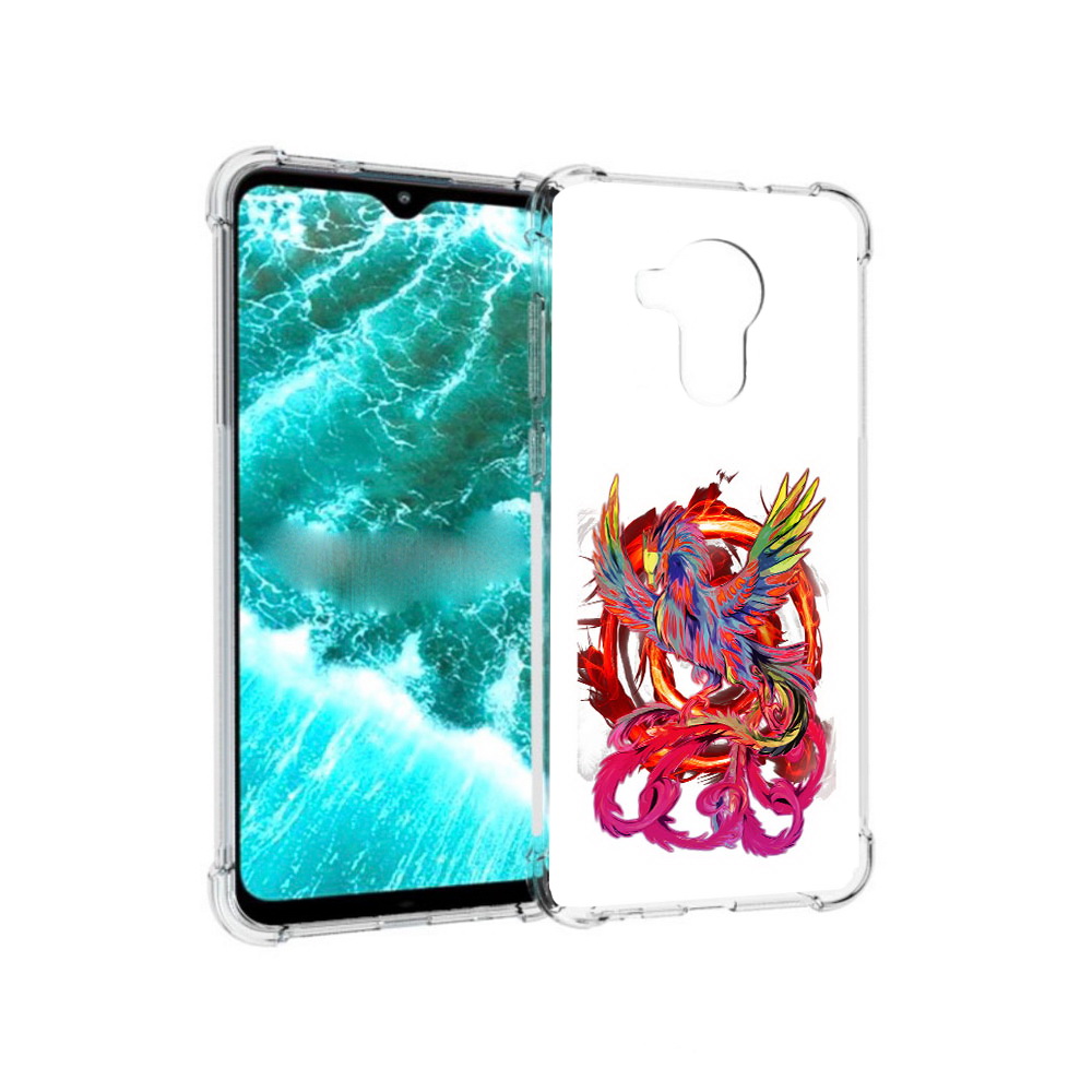 

Чехол MyPads Tocco для Nokia C30 красочный феникс (PT227054.117.414), Прозрачный, Tocco