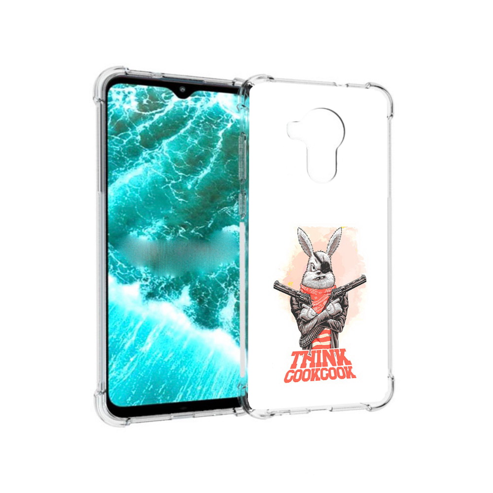 

Чехол MyPads Tocco для Nokia C30 кролик пират (PT227054.117.419), Прозрачный, Tocco