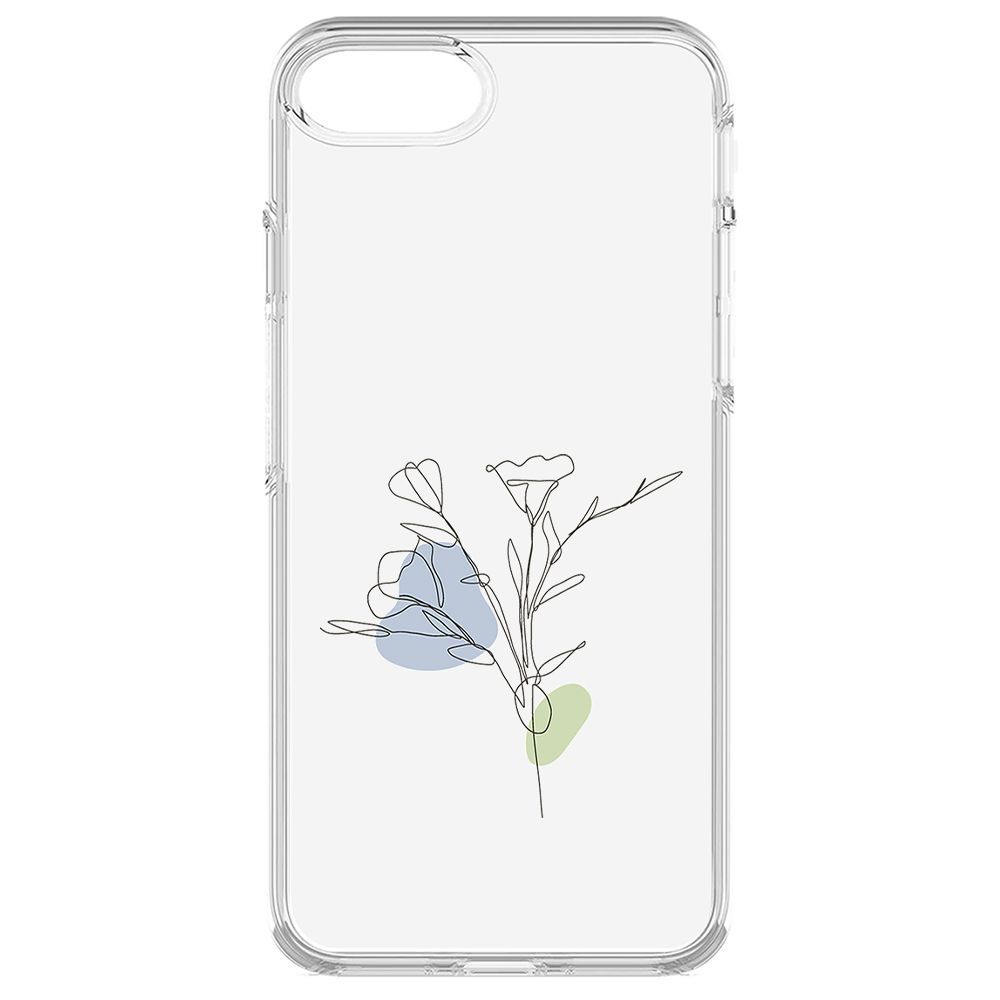 

Чехол-накладка Krutoff Clear Case Эустома для iPhone 6, Прозрачный