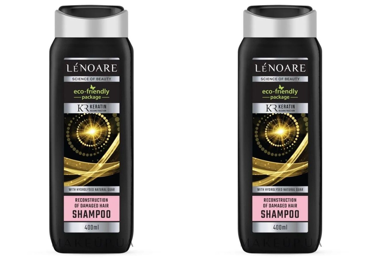 Шампунь LENOARE, реконструкция и восстановление, 400 мл, 2 шт