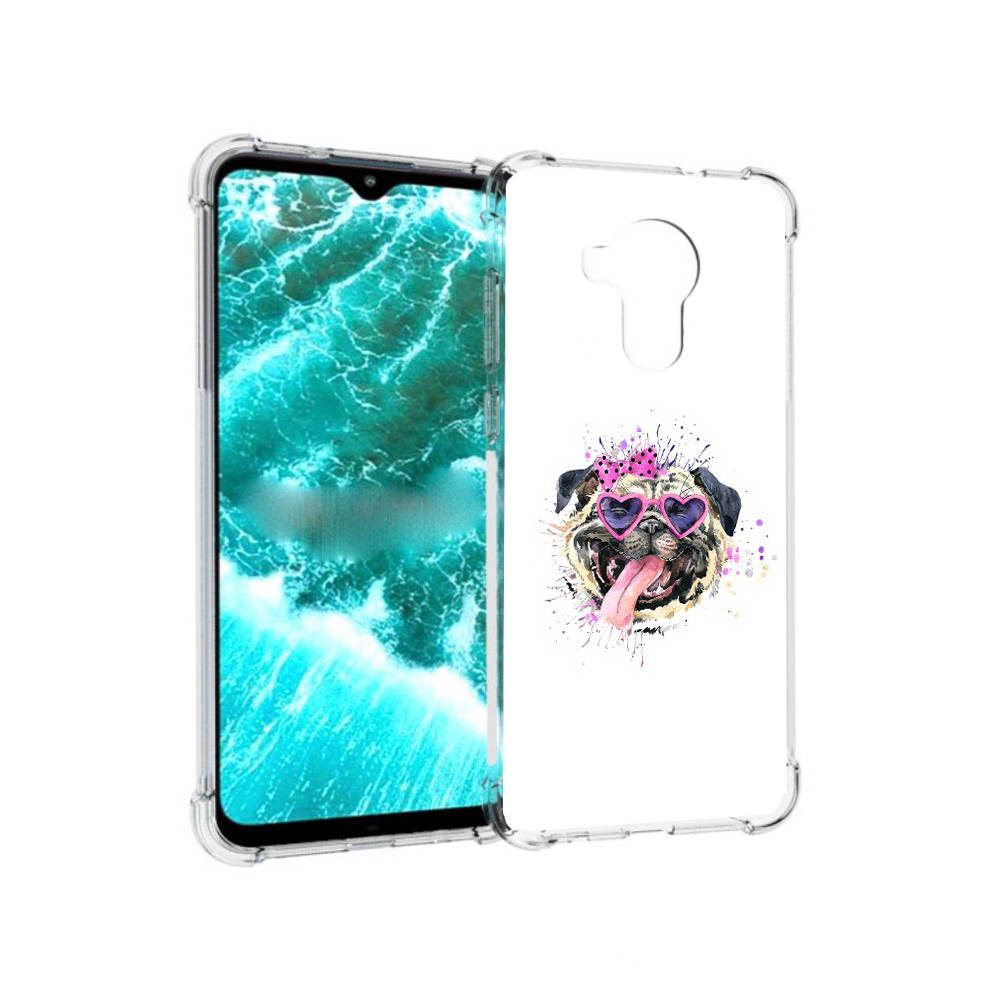 

Чехол MyPads Tocco для Nokia C30 Веселая собака (PT227054.117.43), Прозрачный, Tocco