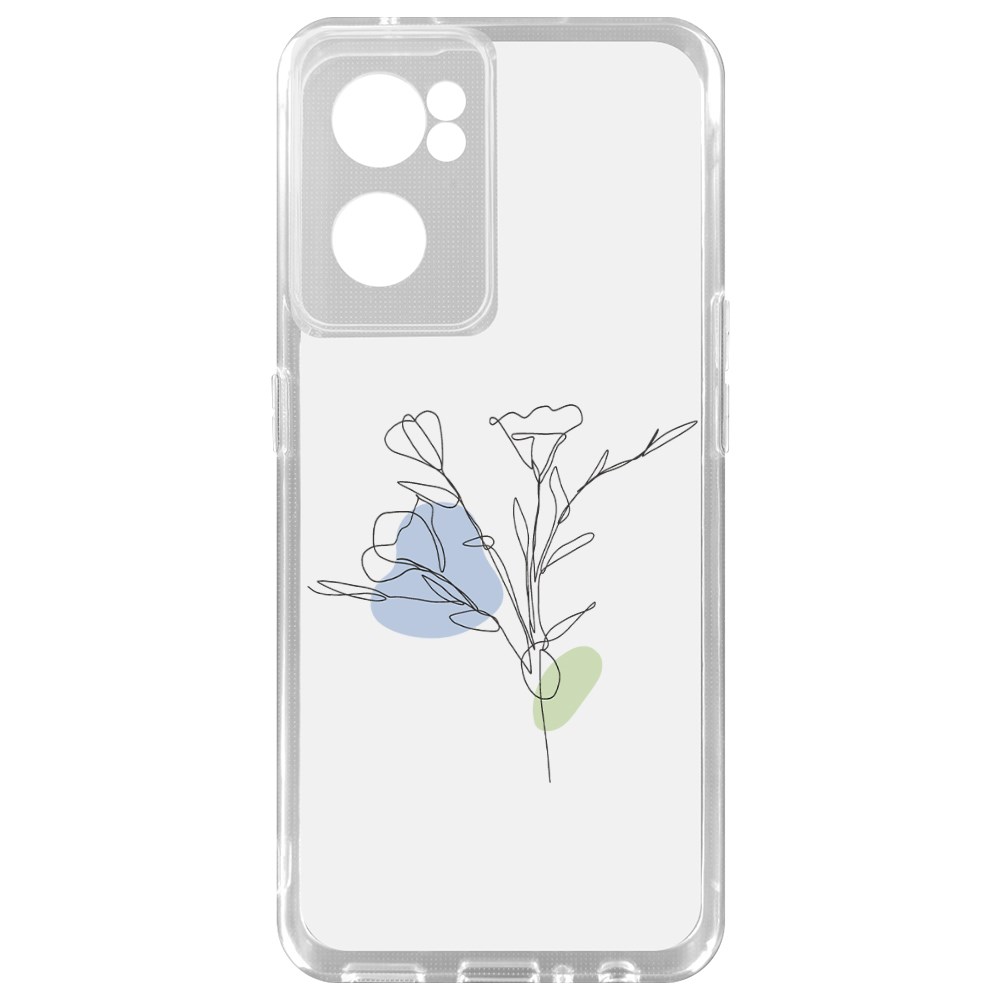 

Чехол-накладка Krutoff Clear Case Эустома для OnePlus Nord CE 2 5G, Прозрачный