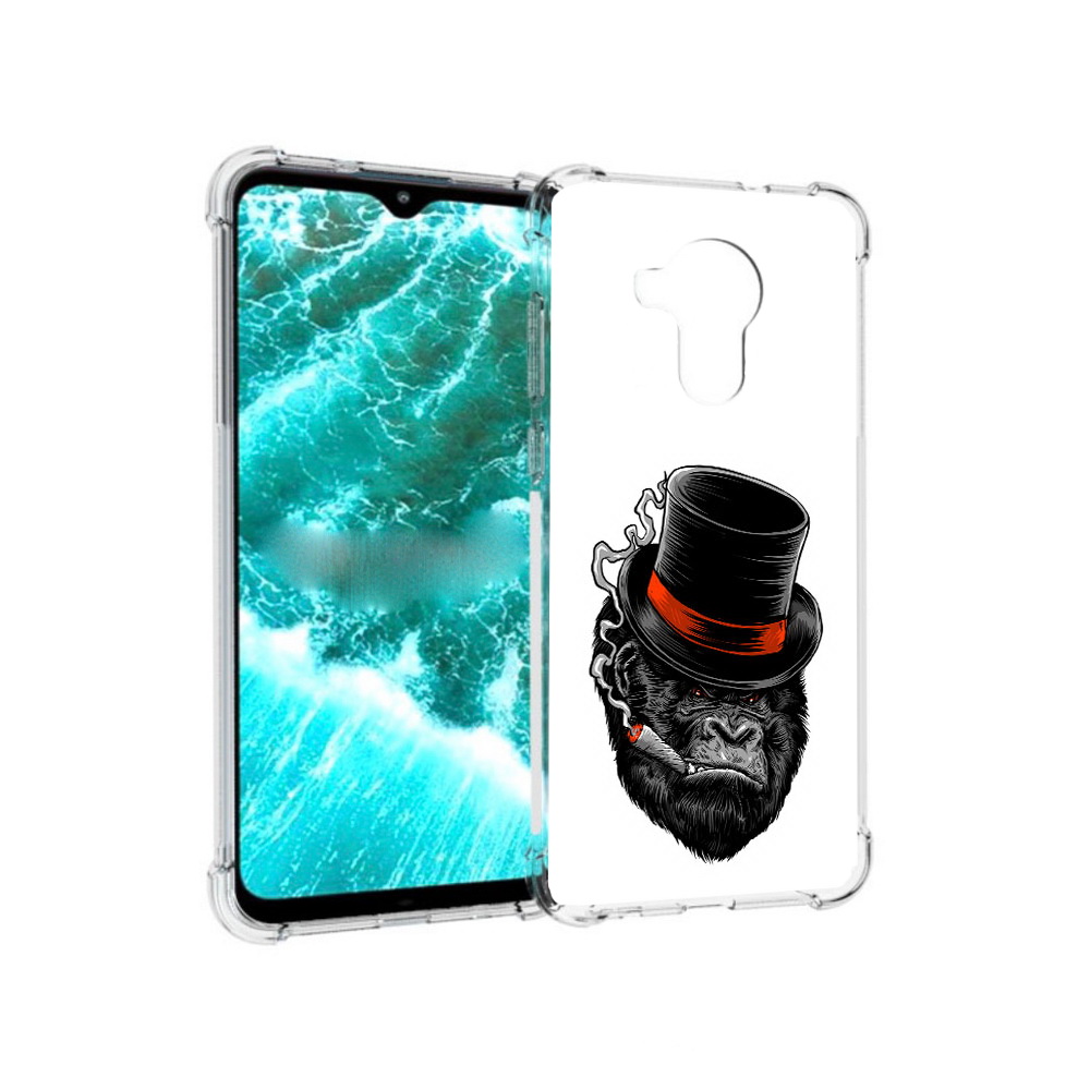 

Чехол MyPads Tocco для Nokia C30 дизайнерская горилла (PT227054.117.431), Прозрачный, Tocco