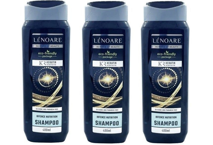 Шампунь LENOARE, интенсивное питание, 400 мл, 3 шт