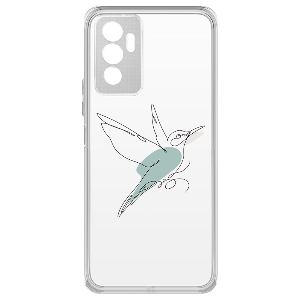 

Чехол-накладка Krutoff Clear Case Легкость для Vivo V23e