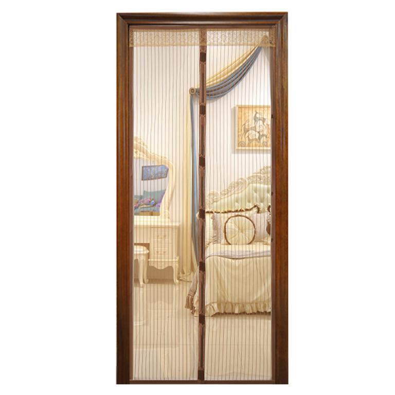 Москитная сетка на магнитах NoBrand коричневая 3шт