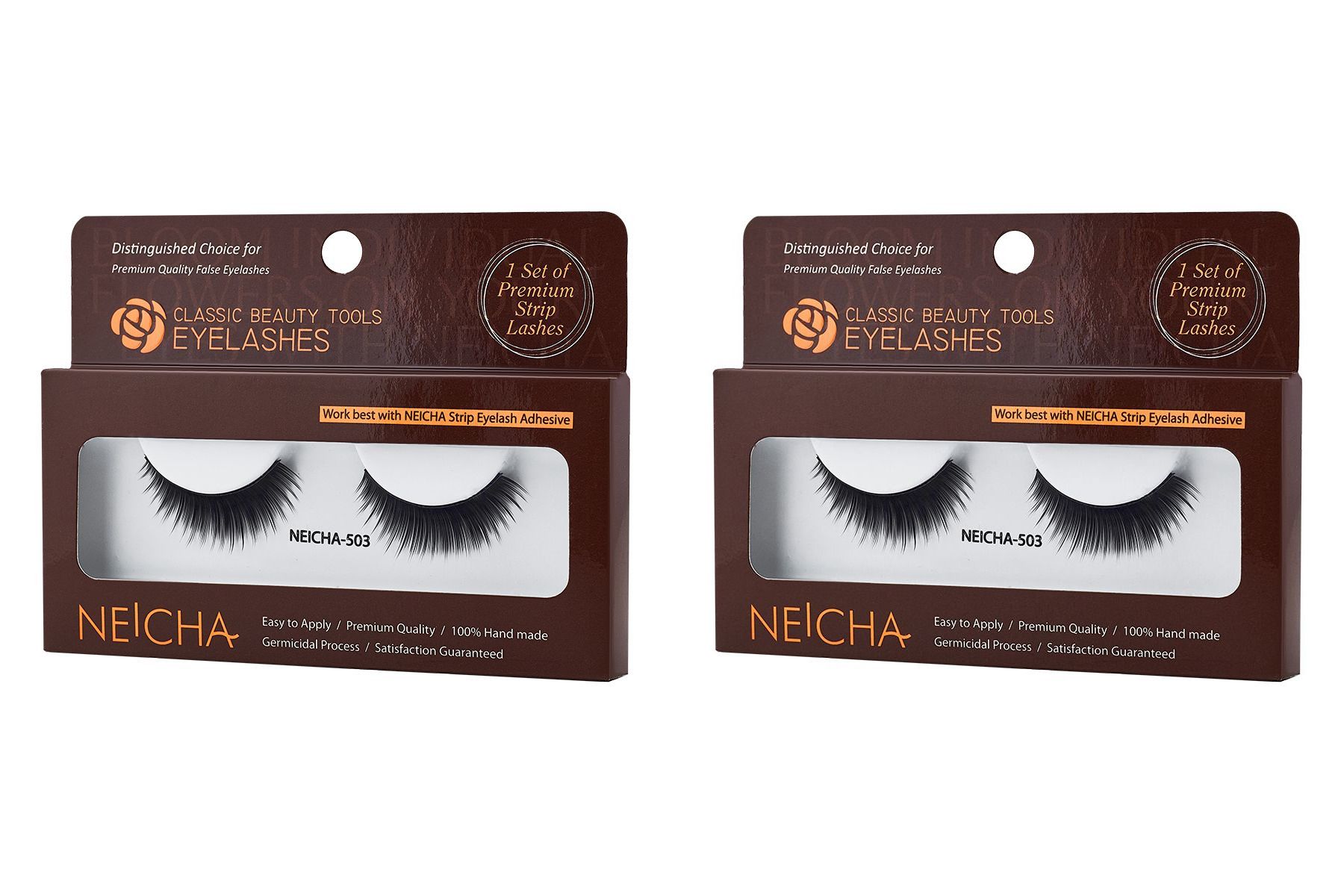 Накладные ресницы NEICHA, Strip, №503, 2 шт andrea накладные ресницы mod strip lashes 53