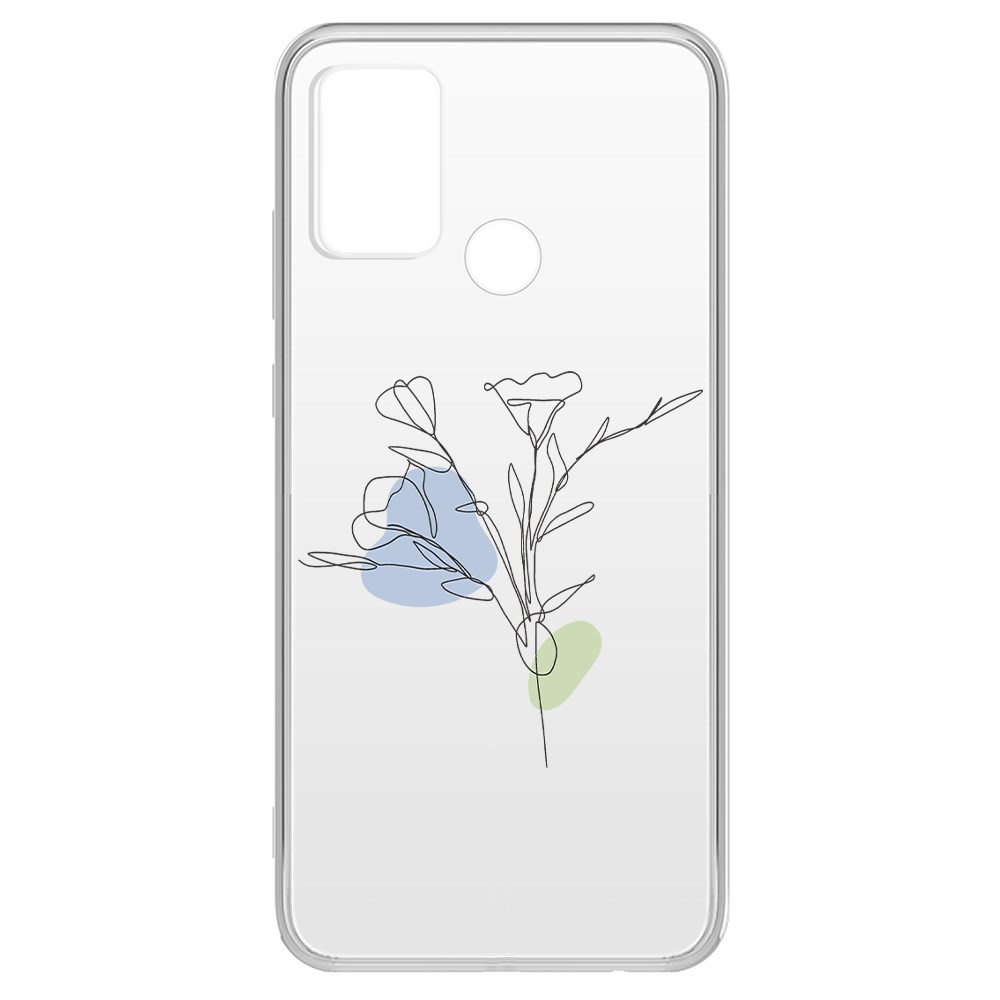 фото Чехол-накладка krutoff clear case эустома для honor 9a