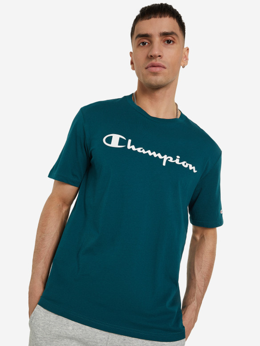 Футболка мужская Champion 214142 зеленая M 1990₽