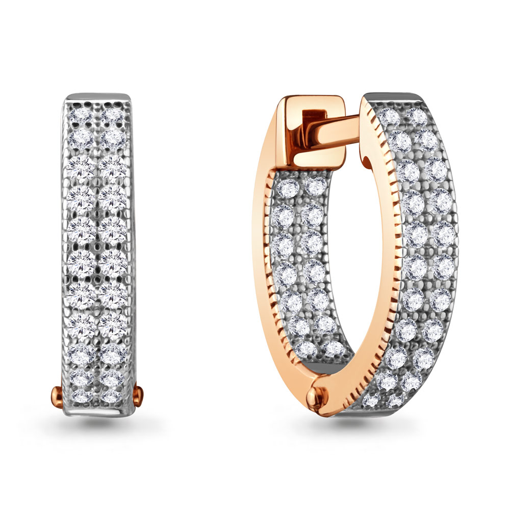 

Серьги двухсторонние из серебра с фианитом Aquamarine 48227А_925_з, 48227А_925_з