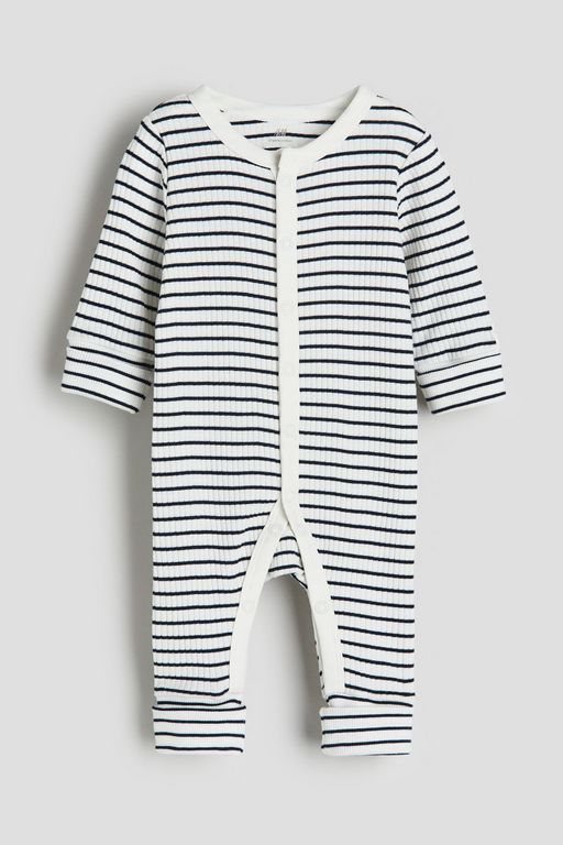 

Комбинезон детский H&M 1222271, Белый, синий в полоску, 62, 1222271
