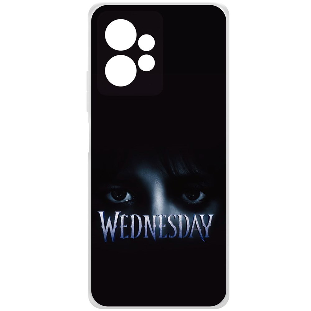 

Чехол-накладка Krutoff Clear Case Уэнсдей Аддамс - Логотип для Xiaomi Redmi Note 12 4G, Прозрачный